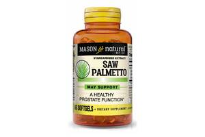 Saw Palmetto экстракт Здоровье Простаты Mason Natural 60 гелевых капсул