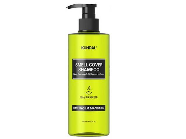 Шампунь для подростков против жирности All Day Smell Cover Teens Shampoo Lime Basil&Mandarin Kundal 400 мл