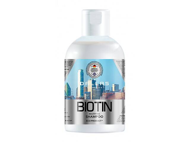 Шампунь для улучшения роста волос 1000 мл Biotin Beautifying Dallas 723321