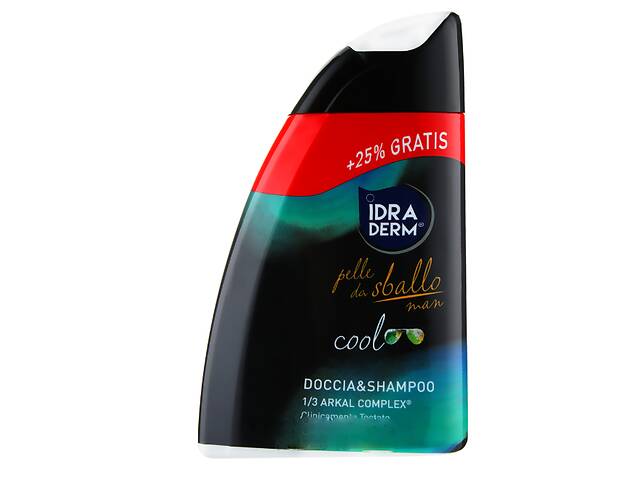 Шампунь-гель для душа 2в1 Idraderm Doccia&Shampoo Cool 8000903670425 315 мл