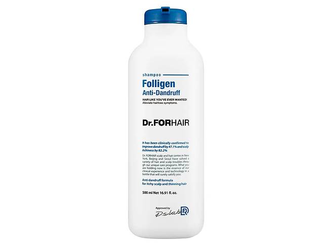Шампунь против перхоти для ослабленных волос Dr.FORHAIR Folligen Anti-Dandruff Shampoo 500 мл