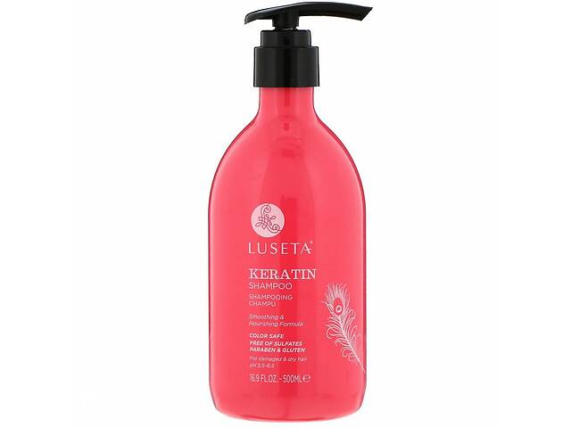 Шампунь с кератином для укрепления волос Luseta Keratin Smooth Shampoo 500 ml (LU00002)