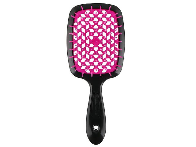 Щетка для волос черная с фуксией Superbrush Janeke