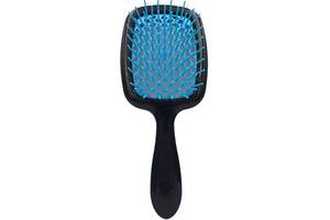 Щетка для волос черная с синим Superbrush Janeke