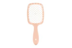 Щетка для волос персиковая с белым Superbrush Janeke