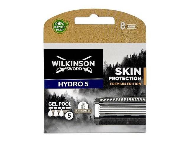 Сменные кассеты 8 шт Wilkinson Sword Hydro5 Skin Protection Premium Edition 02330