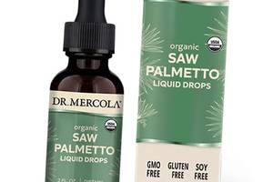 Со Пальметто Органические жидкие капли Organic Saw Palmetto Liquid Drops Dr. Mercola 60мл (71387021)