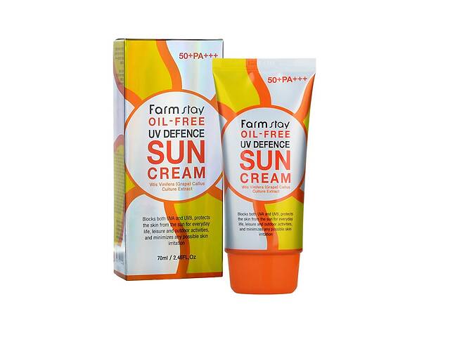 Солнцезащитный крем для жирной и склонной к высыпаниям типов кожи SPF50+ PA+++ Farmstay 70 мл