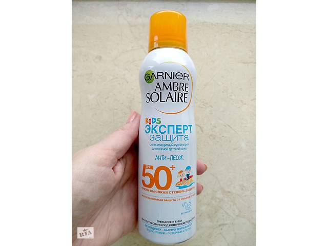 Солнцезащитный сухой детский спрей Garnier Ambre Solaire SPF 50+ 200 мл
