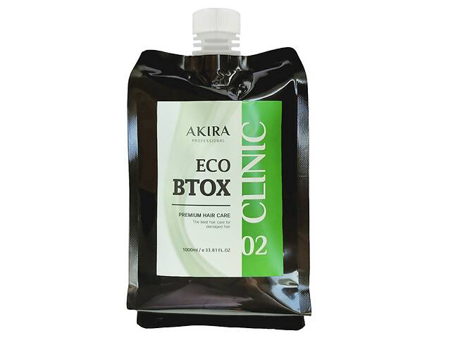 Средство для восстановления волос Akira Eco Btox Hair Clinic 02 1000 мл