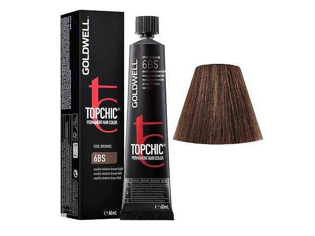 Стойкая профессиональная краска для волос Goldwell Topchic Hair Color Coloration 6BS - Smoky Couture Brown (402160900...