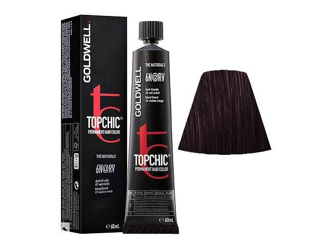 Стойкая профессиональная краска для волос Goldwell Topchic Hair Color Coloration 6NRV - Red Violet 60 мл (4021609019084)