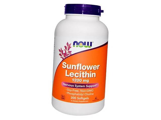 Sunflower Lecithin Now Foods 200гелкапс (72128005)