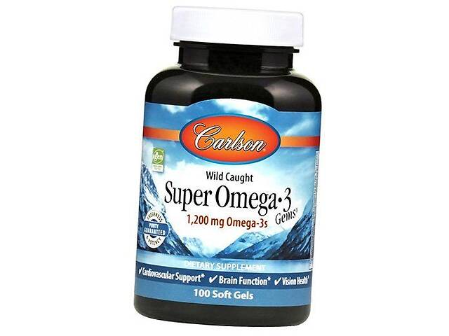 Super Omega-3 1200 Carlson Labs 100гелкапс (67353019)