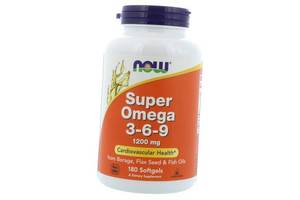 Super Omega 3-6-9 Now Foods 180гелкапс (67128023)