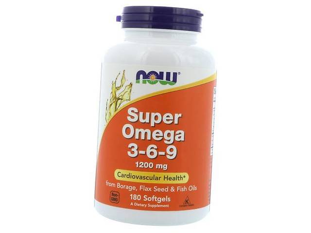 Super Omega 3-6-9 Now Foods 180гелкапс (67128023)