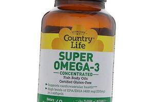 Super Omega-3 Concentrated Country Life 60гелкапс (67124005)