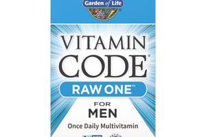 Сырые Мультивитамины для Мужчин, Raw One for Men, Vitamin Code, Garden of Life, 30 вегетарианских капсул