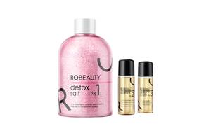 Сияющий комплекс для ванны 3 в 1 Detox salt RoBeauty 365 г