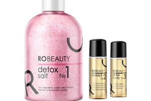 Сияющий комплекс для ванны 3 в 1 Detox salt RoBeauty 365 г