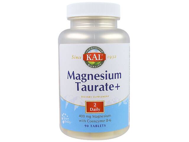 Таурат Магния KAL Magnesium Taurate+ 400 мг 90 таблеток (CAL36975)