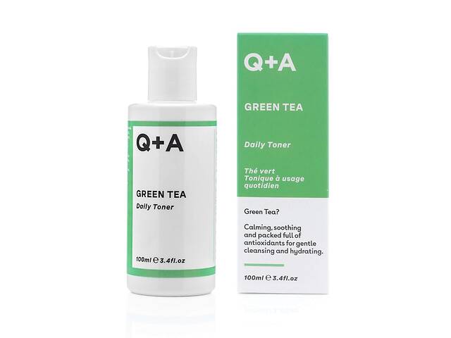 Тонер успокаивающий для лица с зеленым чаем Q+A Green Tea Daily Toner 100 мл