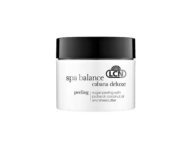 Тонизирующий сахарный пилинг с маслом жожоба кокоса и ши LCN Spa Balance Cabana Deluxe Peeling 200 мл