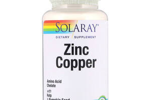 Цинк и Медь Zinc Copper Solaray 100 вегетарианских капсул