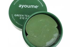 Увлажняющие гидрогелевые патчи против отеков с экстрактом зеленого чая и алоэ Green Tea + Aloe Eye Patch Ayoume 60 шт