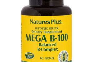 В комплекс Nature's Plus Mega В-100 60 Tabs NTP1430