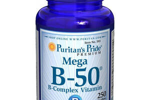 В комплекс Puritan's Pride Vitamin B-50 Complex 250 Caplets