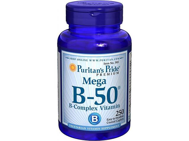 В комплекс Puritan's Pride Vitamin B-50 Complex 250 Caplets