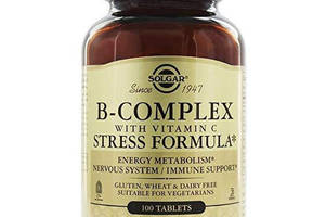 В комплекс Solgar B-Complex with Vitamin C Stress Formula 100 Tabs