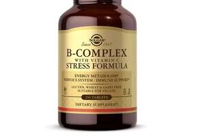 В комплекс Solgar B-Complex with Vitamin C Stress Formula 250 Tabs