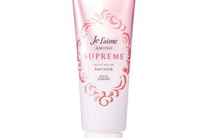 Восстанавливающая маска с нежным ароматом розы и жасмина Kose Cosmeport Je l'aime Amino Supreme Velvet Mellow 230 мл