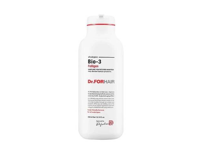 Восстанавливающий шампунь против выпадения со стволовыми клетками Dr.FORHAIR Folligen BIO 3 Shampoo 500 мл