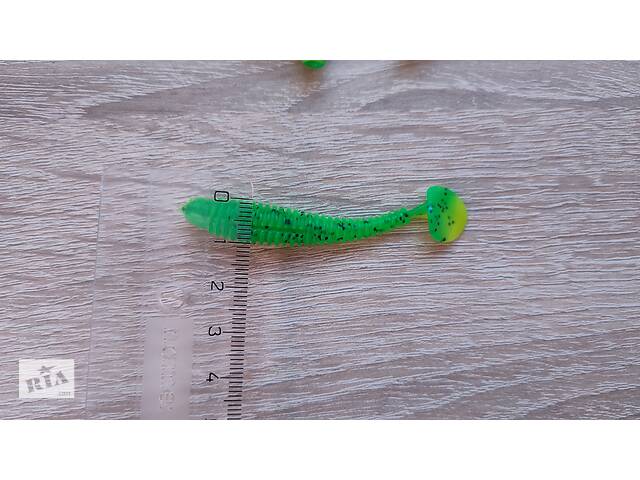 Віброхвіст 7 см. 3 гр.10 штук джиг силікон - Фото 2