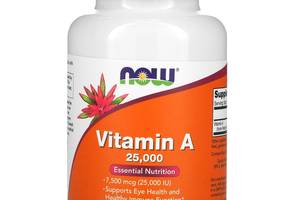 Витамин А Now Foods 25000 МЕ 250 капсул