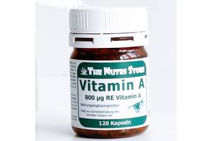 Витамин A The Nutri Store Vitamin A 800 mg 120 Caps ФР-00000225