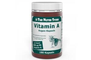 Витамин A The Nutri Store Vitamin A 800 mg 180 Caps ФР-00000186