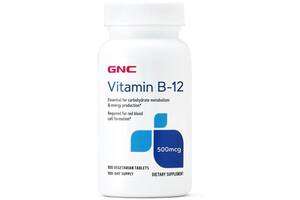 Витамин B для спорта GNC Vitamin B-12 500 mcg 100 Tabs
