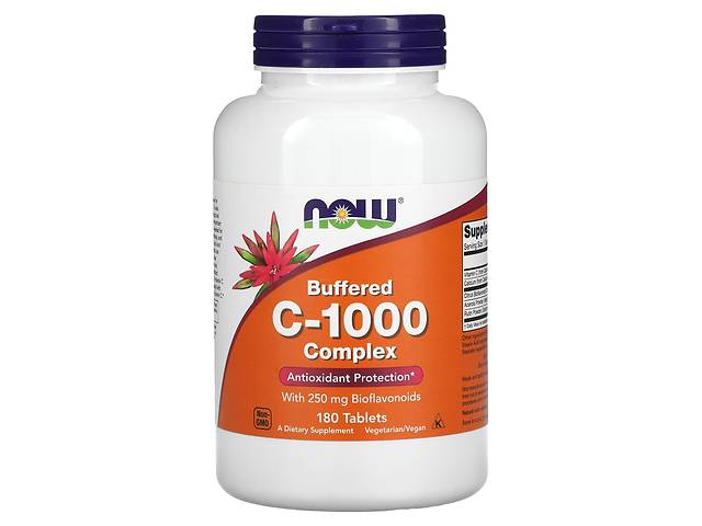 Витамин Buffered C-1000 Now Foods буферизованный комплекс 180 таблеток