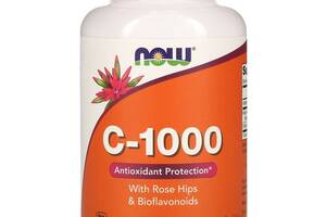 Витамин C-1000 Now Foods с шиповником и биофлавоноидами 250 таблеток