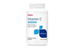 Витамин C для спорта GNC Vitamin C with Citrus Bioflavonoids, Timed-Release 1000 mg 180 Veg Caplets