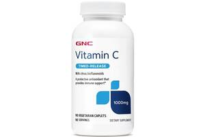 Витамин C для спорта GNC Vitamin C with Citrus Bioflavonoids, Timed-Release 1000 mg 90 Veg Caplets