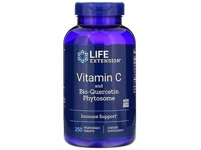 Витамин C Life Extension Vitamin C and Bio-Quercetin Phytosome 1000 mg/15 mg 250 Veg Tabs