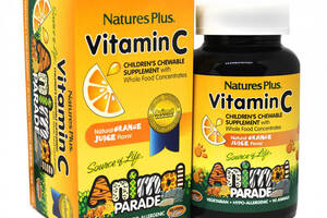 Витамин C Nature's Plus Animal Parade, Vitamin C 90 Chewable Tabs Orange