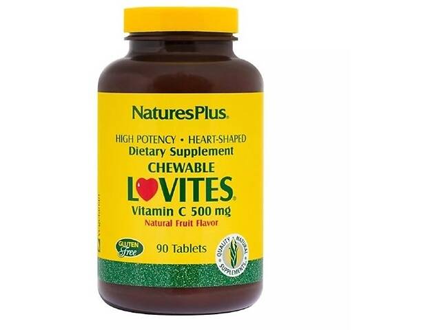 Витамин C Nature's Plus Lovites Chewable Vitamin C 500 mg 90 Tabs