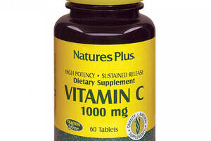 Витамин C Nature's Plus Vitamin C 1000 mg 60 Tabs