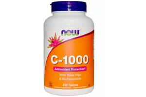 Витамин C NOW Foods Vitamin C-1000 Rose Hips And Bioflavonoids 250 Tabs NF0687